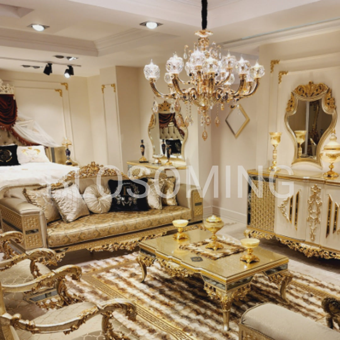 Luxery Bed Room set ( Goden Color )