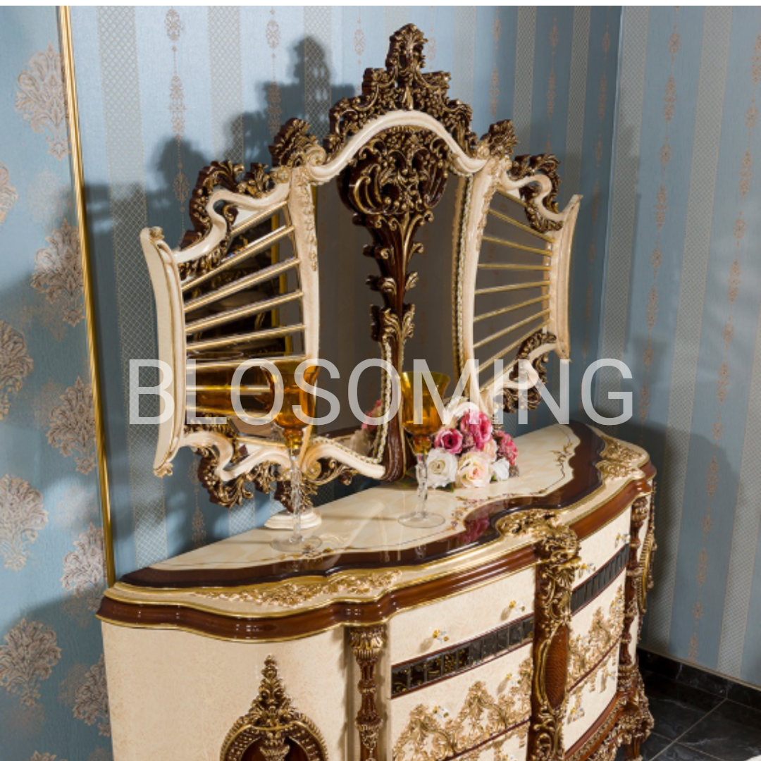 Luxery And Classic Bed Rooom with Sofa set