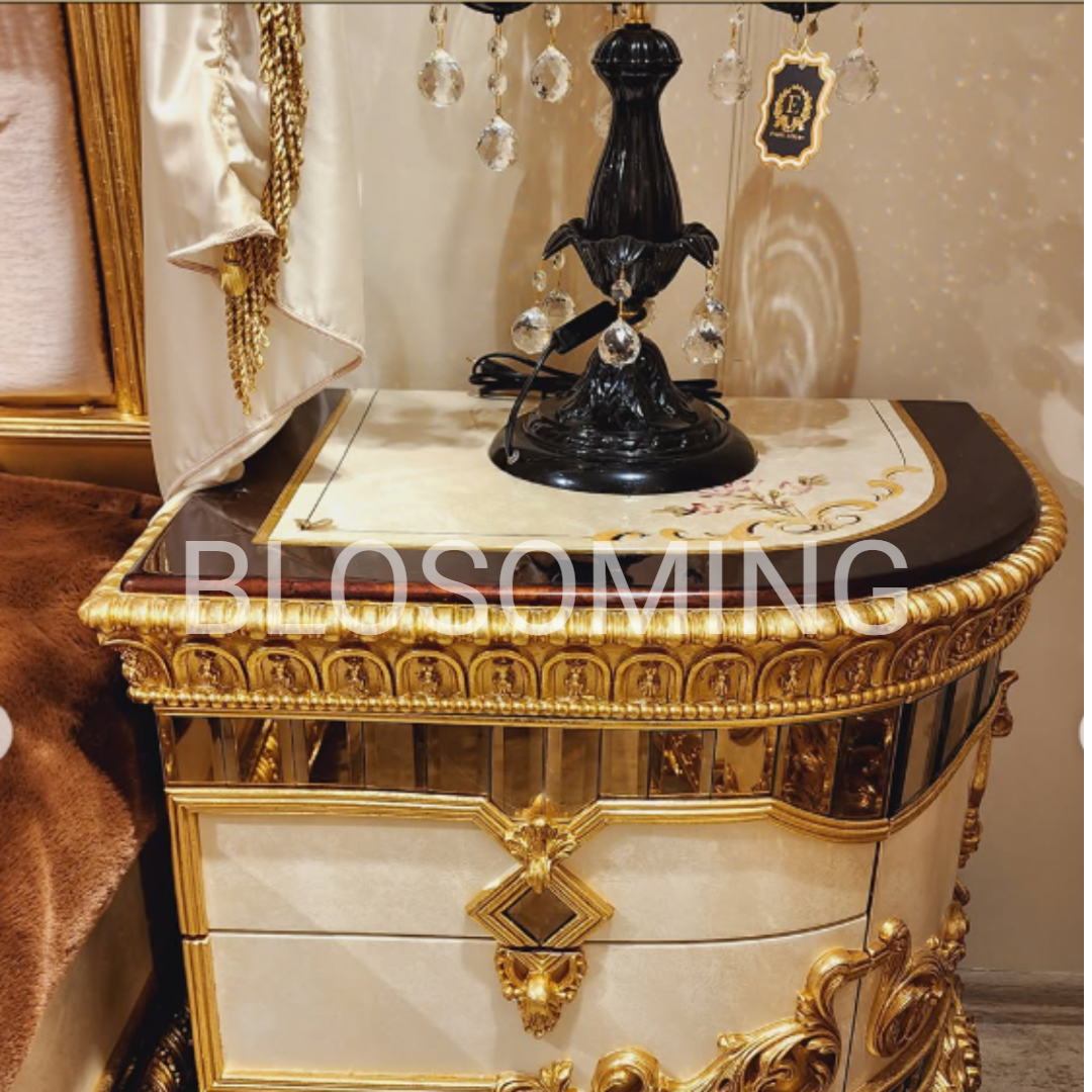 Luxery Gold Color Bed Room Set