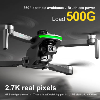 S155 Pro Max Drone 5G GPS Professional 8K HD Aerial Photography 3-Aixs-Gimbal Load 500g No/360 Obstacle Avoidance Quadrotor Dron