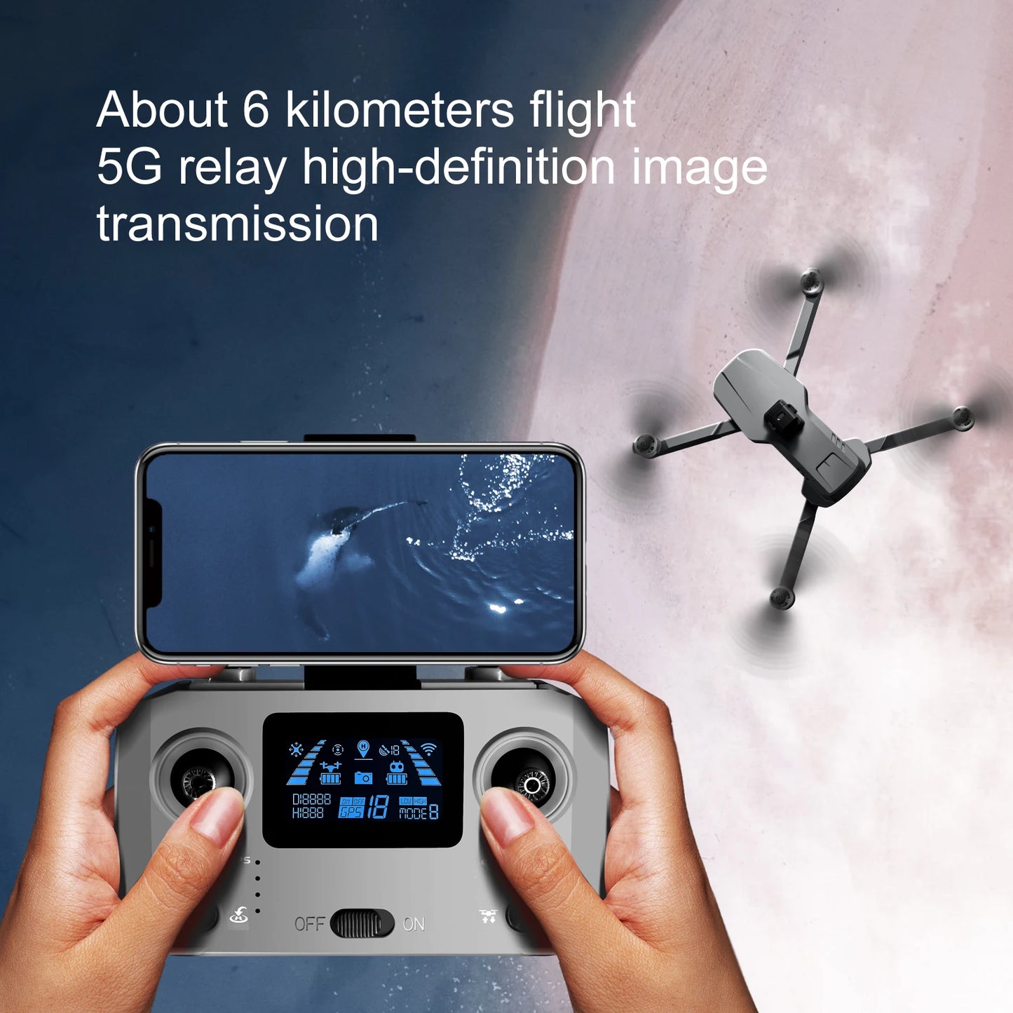 S155 Pro Max Drone 5G GPS Professional 8K HD Aerial Photography 3-Aixs-Gimbal Load 500g No/360 Obstacle Avoidance Quadrotor Dron