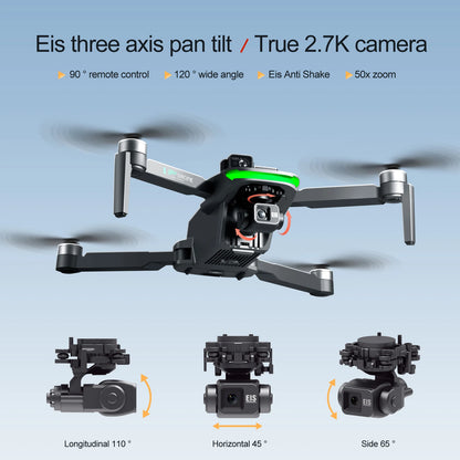 S155 Pro Max Drone 5G GPS Professional 8K HD Aerial Photography 3-Aixs-Gimbal Load 500g No/360 Obstacle Avoidance Quadrotor Dron