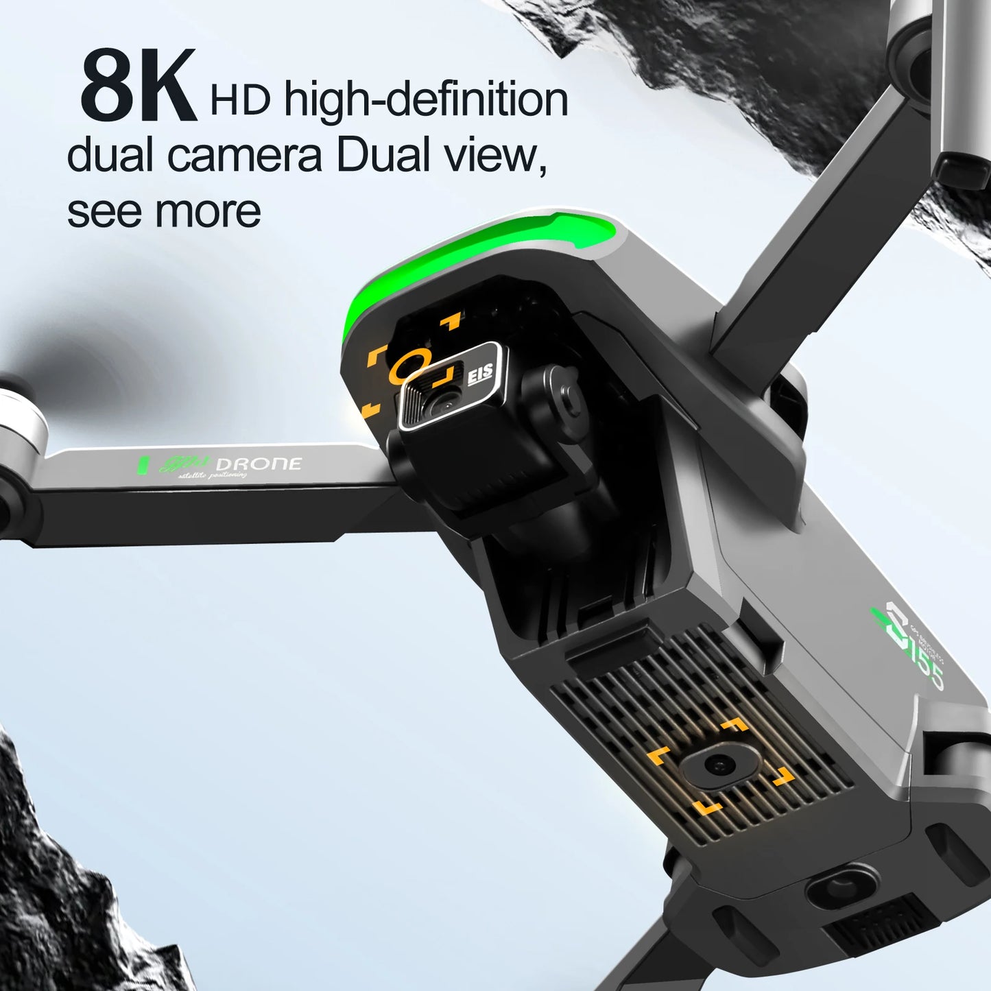 S155 Pro Max Drone 5G GPS Professional 8K HD Aerial Photography 3-Aixs-Gimbal Load 500g No/360 Obstacle Avoidance Quadrotor Dron