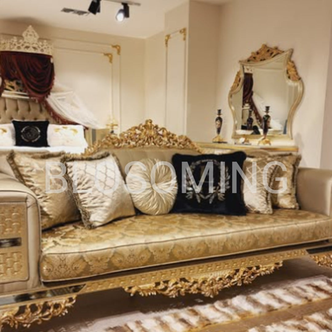 Luxery Bed Room set ( Goden Color )