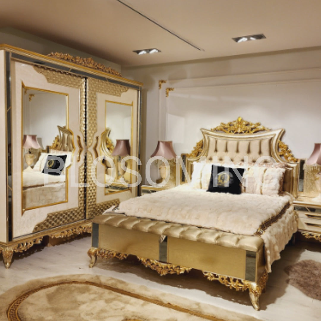 Luxery Bed Room set ( Goden Color )