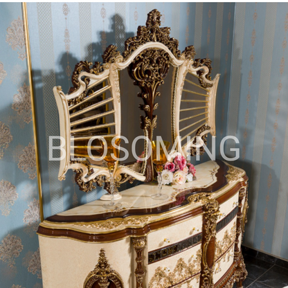 Luxery And Classic Bed Rooom with Sofa set