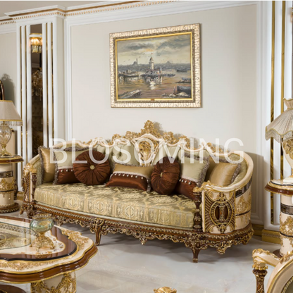 Luxery And Classic Bed Rooom with Sofa set