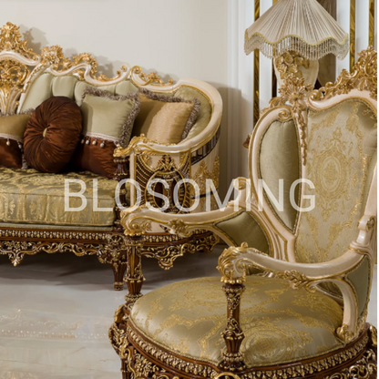 Luxery And Classic Bed Rooom with Sofa set