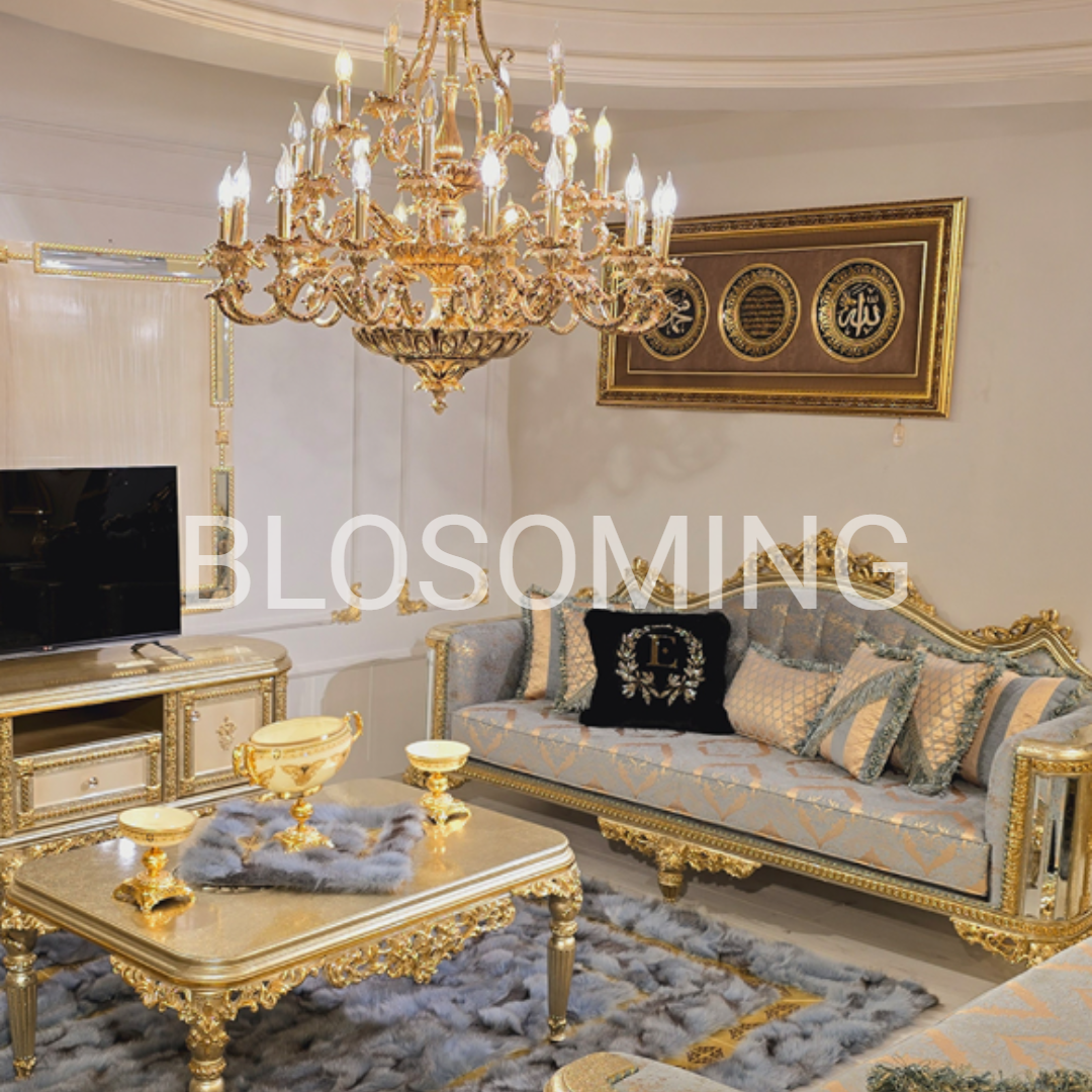 Gold Luxery Bed Room Set