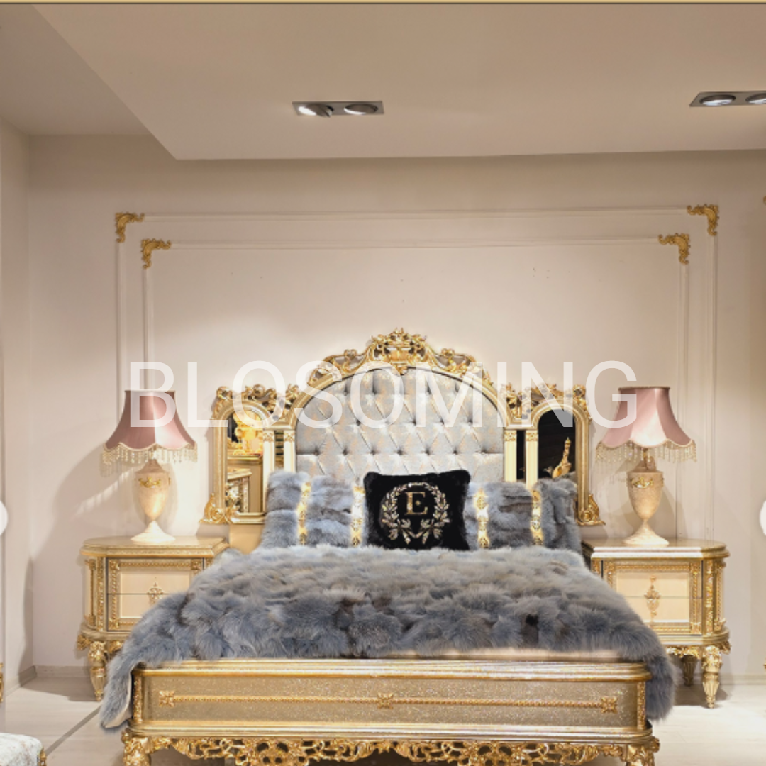 Gold Luxery Bed Room Set