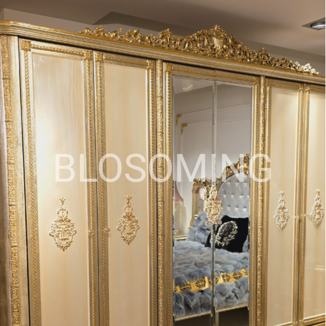 Gold Luxery Bed Room Set