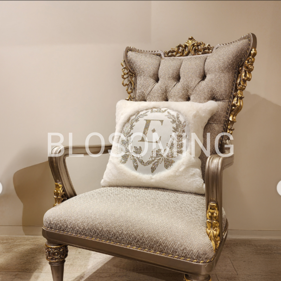 Luxery Golden Bed And Dinning Room Set