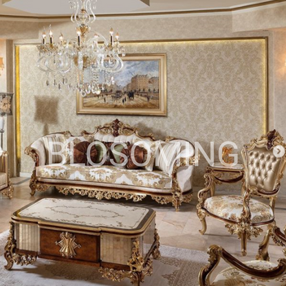 Luxery & Premium Hand Maded Bed Room Furniture WIth Gold Edition