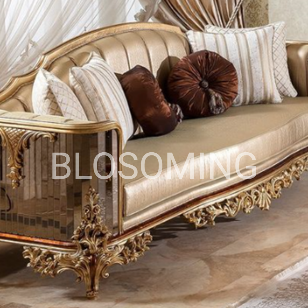 Luxery & Premium Hand Maded Bed Room Furniture WIth Gold Edition