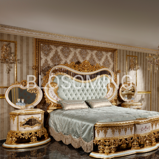 Luxery Gold Edition Bed Room Furniture Set