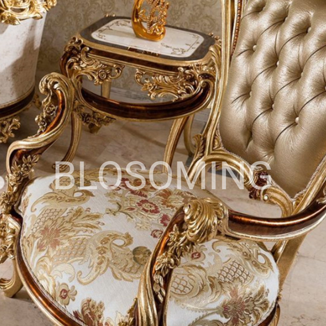 Luxery & Premium Hand Maded Bed Room Furniture WIth Gold Edition