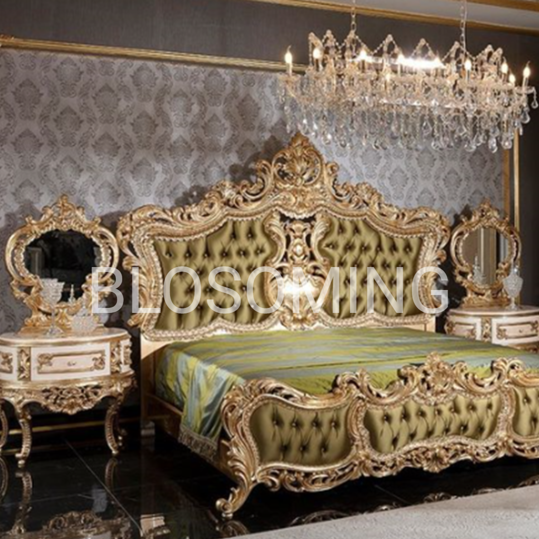 Hand Maded Bed Room Furniture (Green Color)