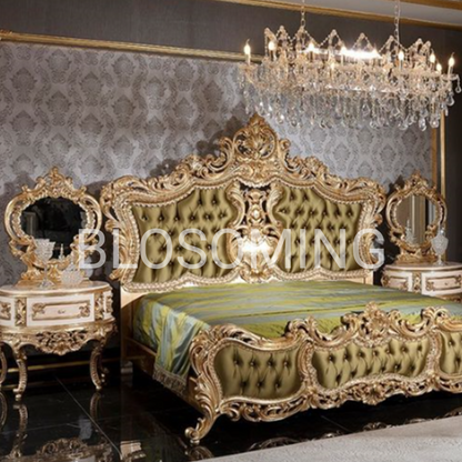 Hand Maded Bed Room Furniture (Green Color)