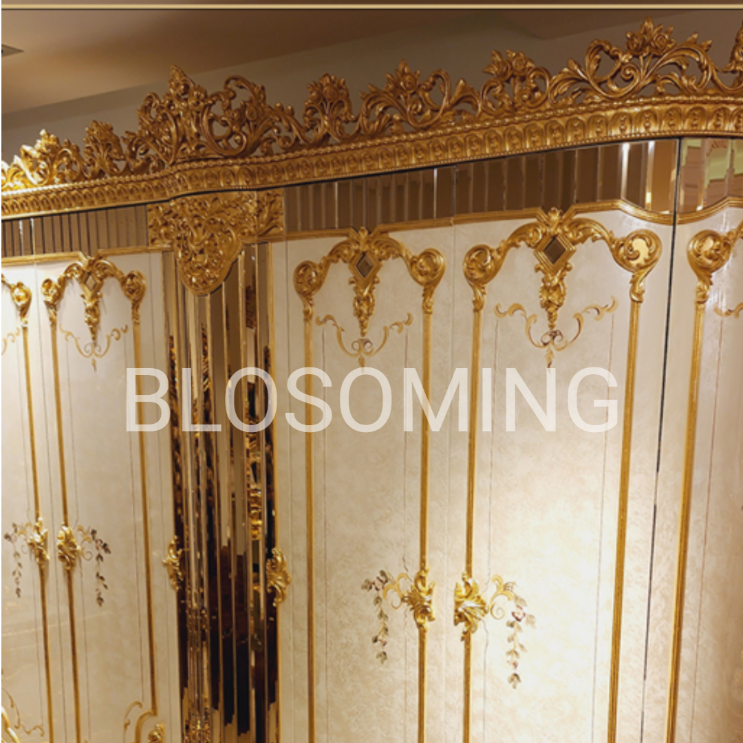 Luxery Gold Color Bed Room Set