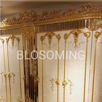 Luxery Gold Color Bed Room Set