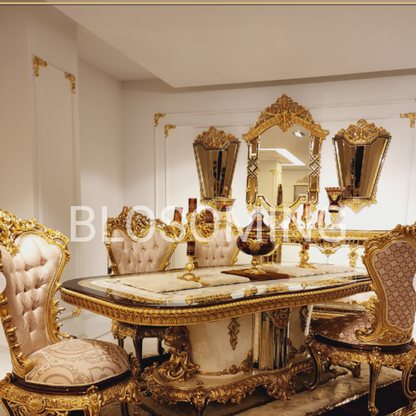 Luxery Gold Color Bed Room Set
