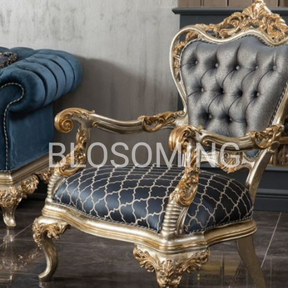 Premium Hand Crafted Bed Room Furniture (Grey Color)