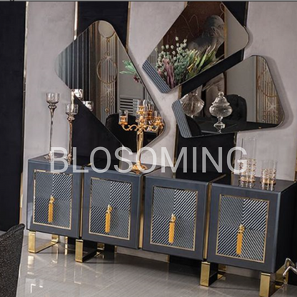 Luxery Hand Maded Bed Room Furniture (Black Color)