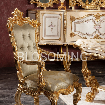 Premium CLassic Bed Room Set With Gold Edtion