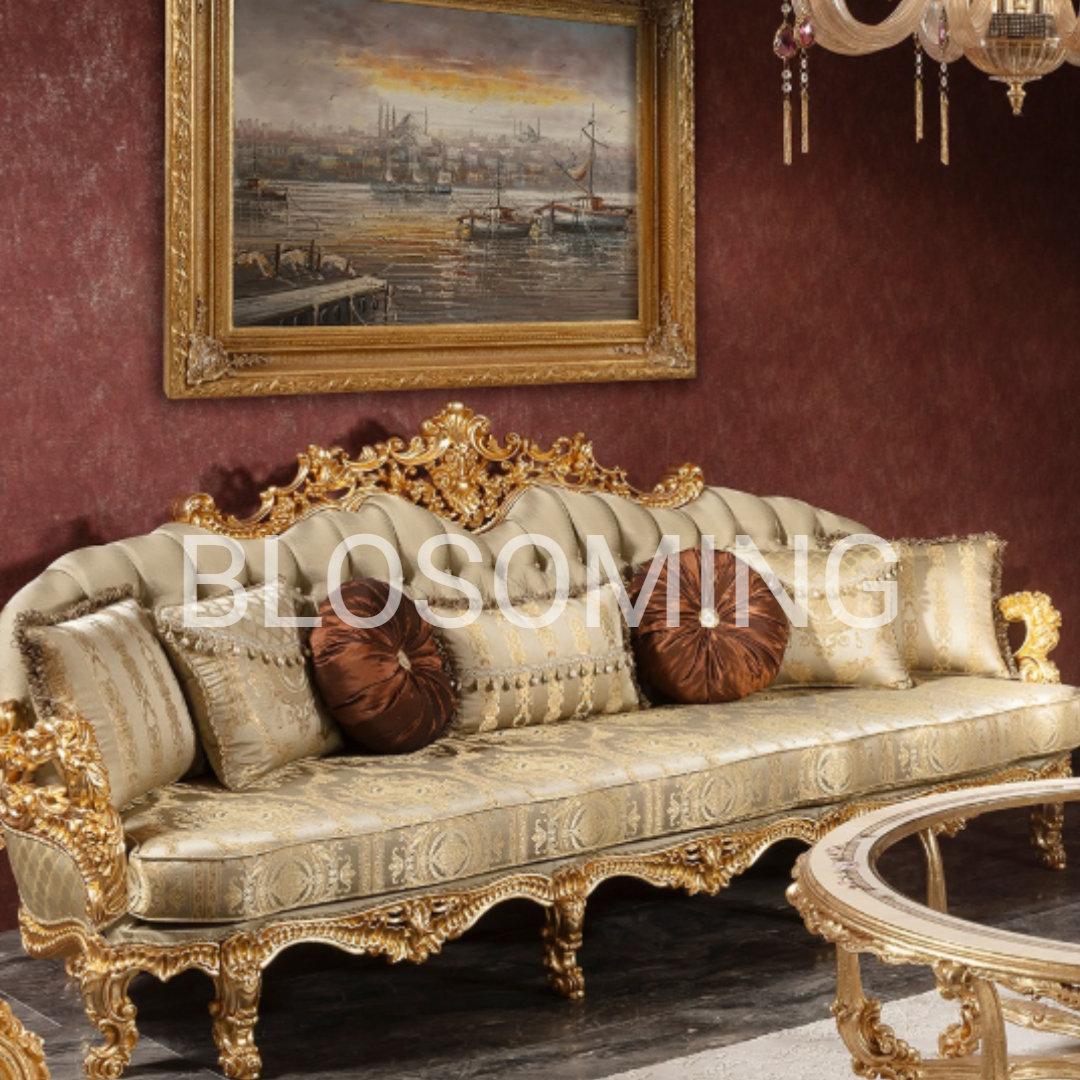 Premium CLassic Bed Room Set With Gold Edtion
