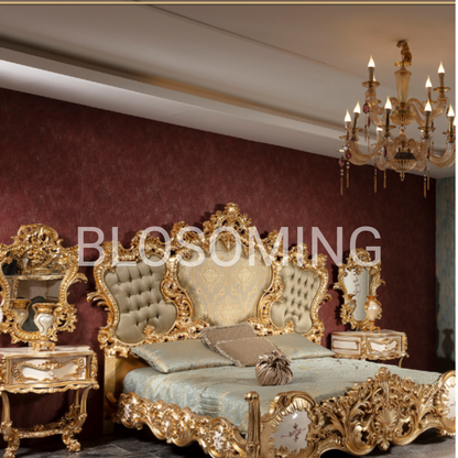 Premium CLassic Bed Room Set With Gold Edtion