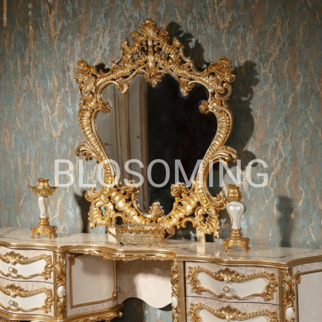 Premium CLassic Bed Room Set With Gold Edtion
