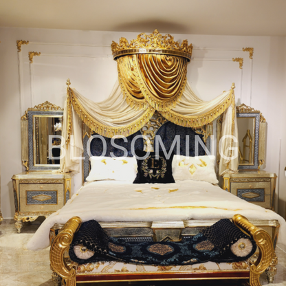 Golden Luxery Bed Room Set