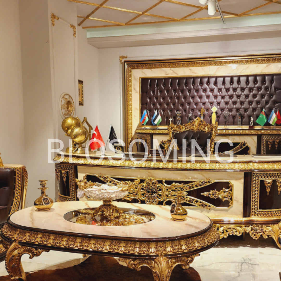 Premium Office Sofa Set Siwh Brown Edtion