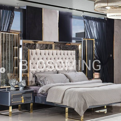 Luxery Hand Maded Bed Room Furniture (Black Color)