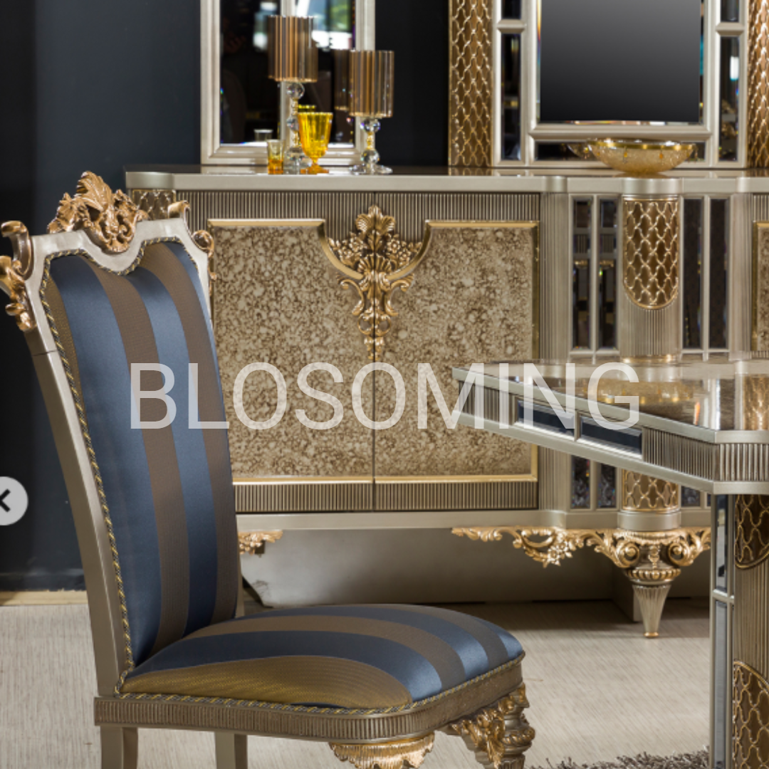 Luxery Gray Color Bed Room & Dinning Room Set