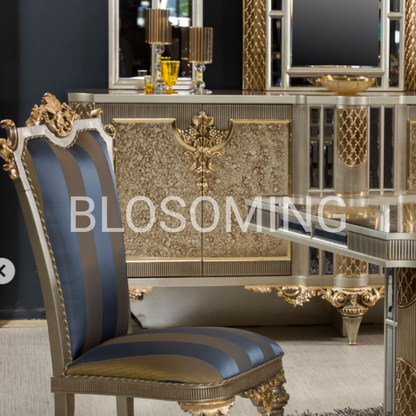 Luxery Gray Color Bed Room & Dinning Room Set