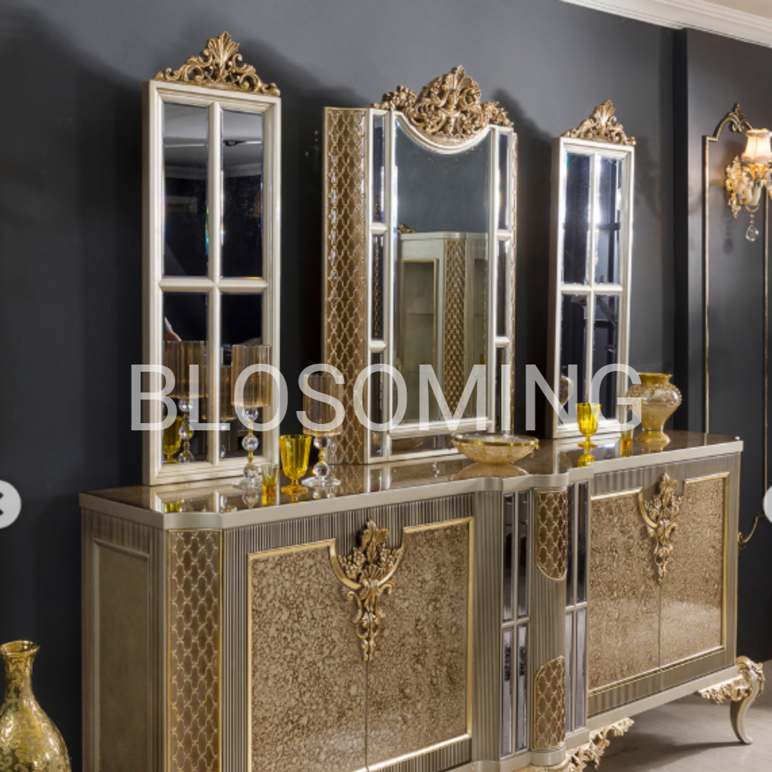 Luxery Gray Color Bed Room & Dinning Room Set