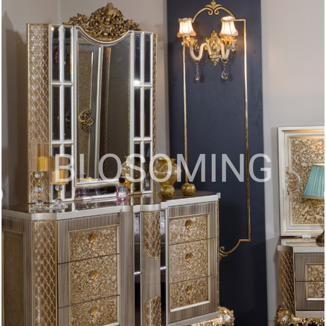 Luxery Gray Color Bed Room & Dinning Room Set