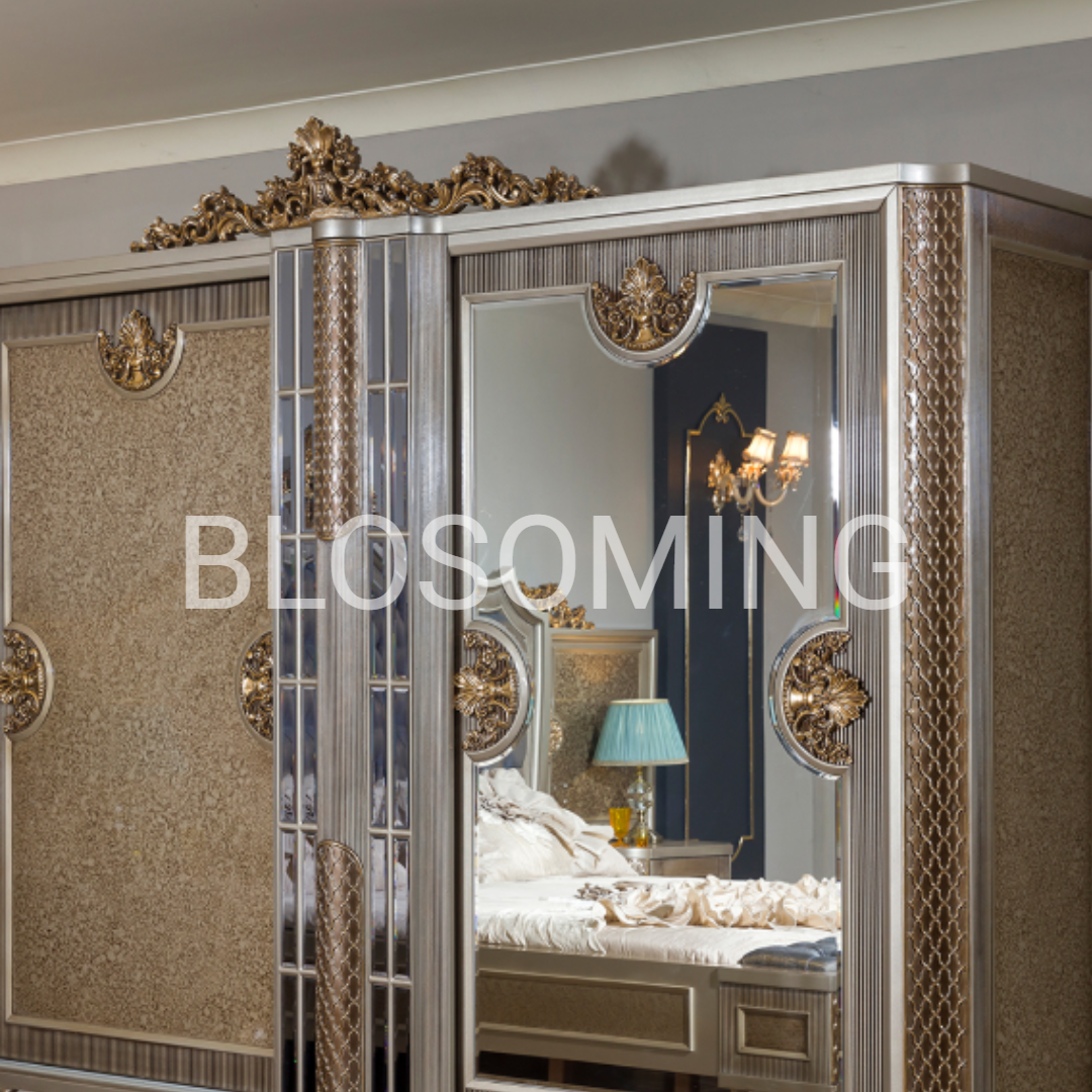 Luxery Gray Color Bed Room & Dinning Room Set